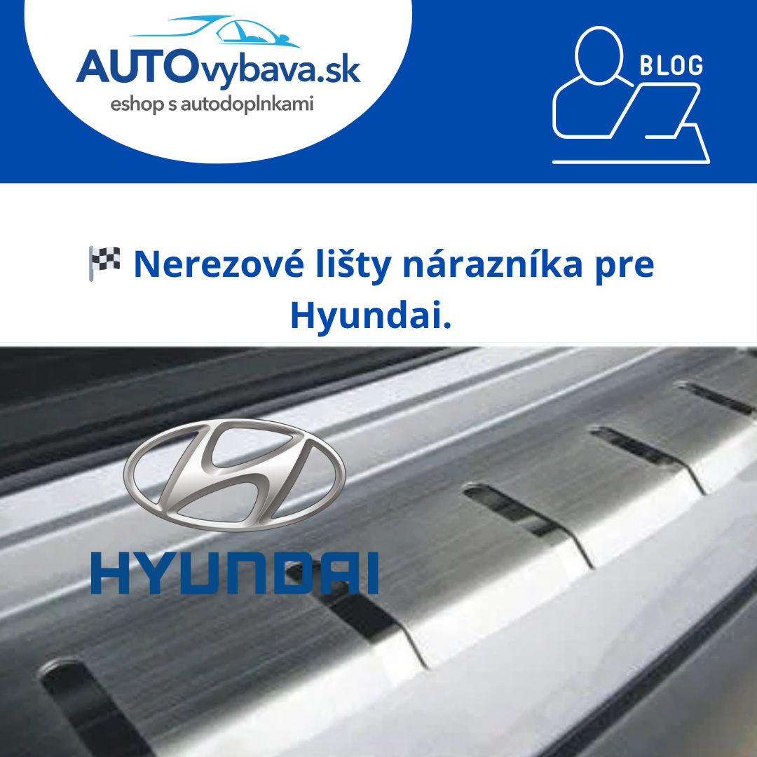 🚗 Nerezové lišty nárazníka Alufrost pre Hyundai
