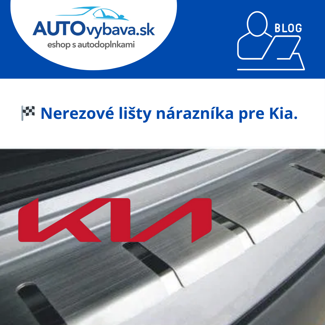 🚘 Nerezové lišty nárazníka Alufrost pre Kia