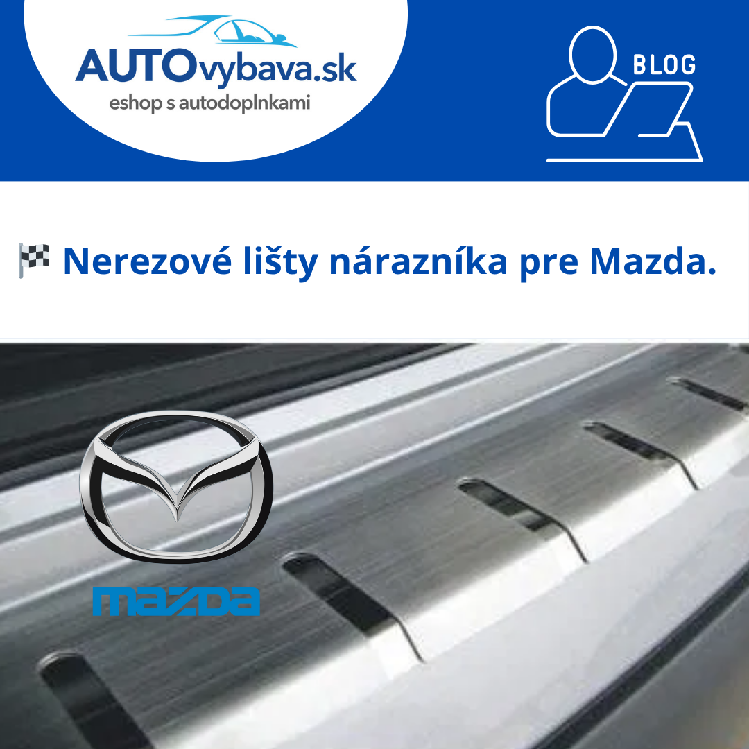 🔥 Nerezové lišty nárazníka Alufrost pre Mazda