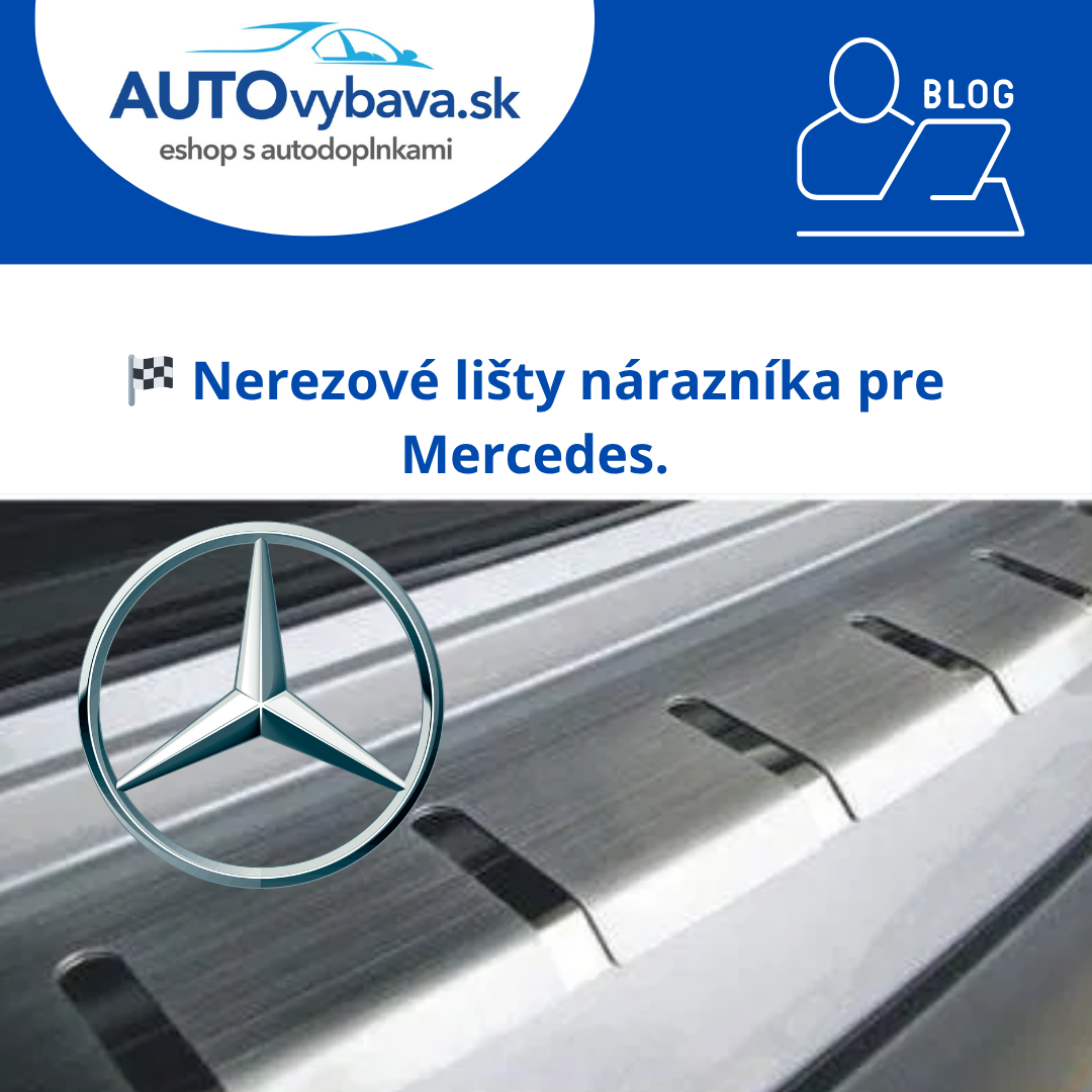 ⭐ Nerezové lišty nárazníka Alufrost pre Mercedes-Benz