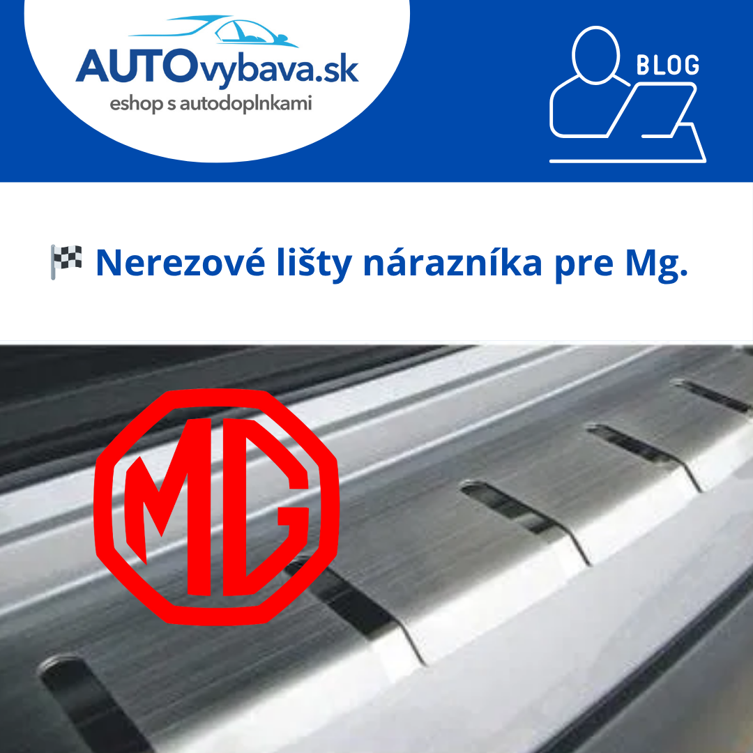 ⚙️ Nerezové lišty nárazníka Alufrost pre MG