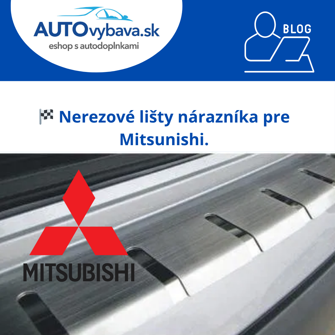 🛠️ Nerezové lišty nárazníka Alufrost pre Mitsubishi