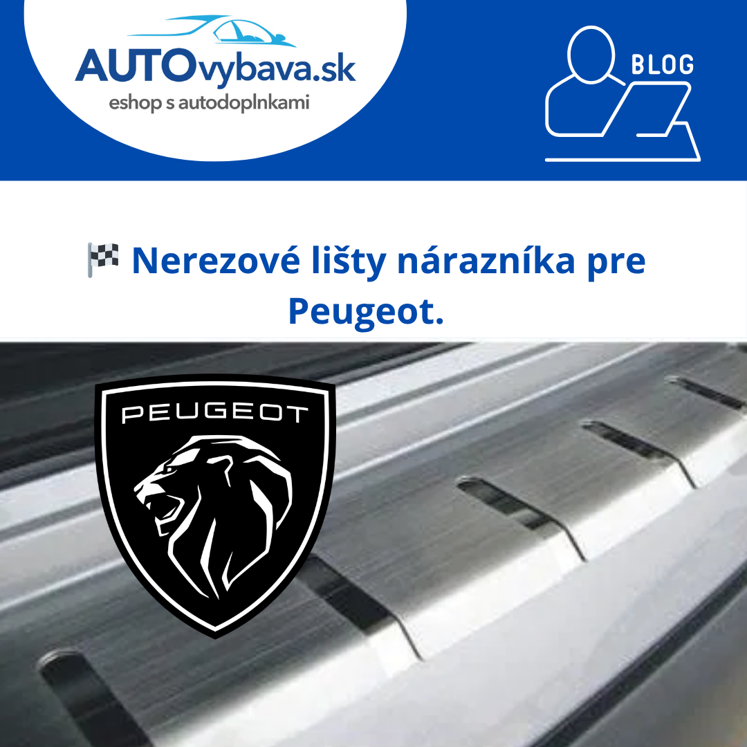 🦁 Nerezové lišty nárazníka Alufrost pre Peugeot