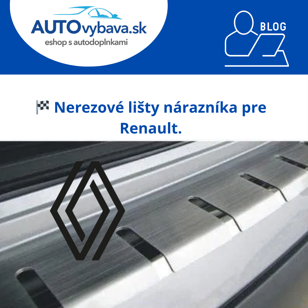 🚗 Nerezové lišty nárazníka Alufrost pre Renault
