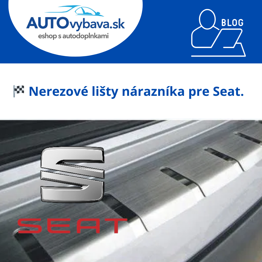 🚗 Nerezové lišty nárazníka Alufrost pre Seat