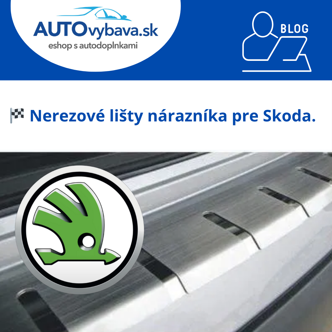 🇨🇿 Nerezové lišty nárazníka Alufrost pre Škoda