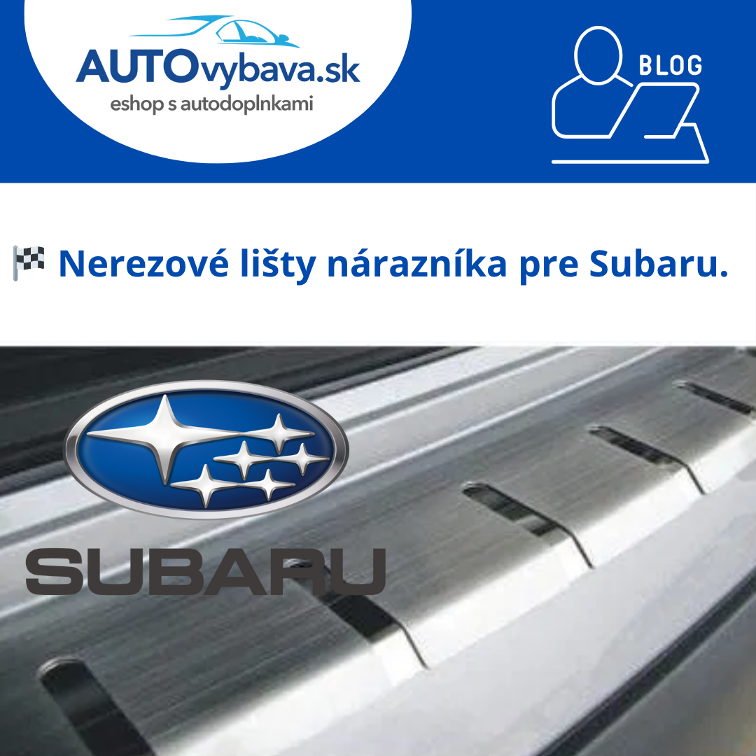 🏔️ Nerezové lišty nárazníka Alufrost pre Subaru