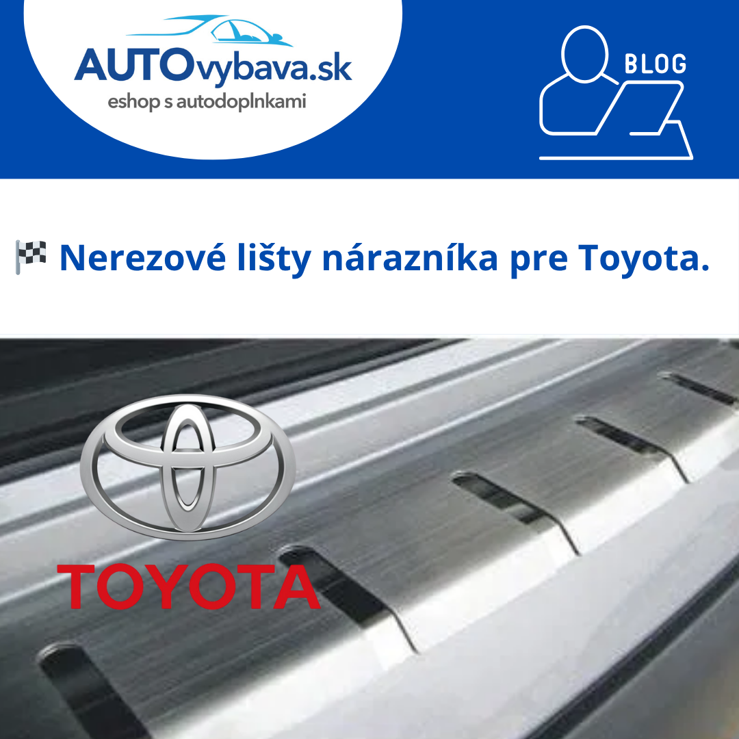 🇯🇵 Nerezové lišty nárazníka Alufrost pre Toyota