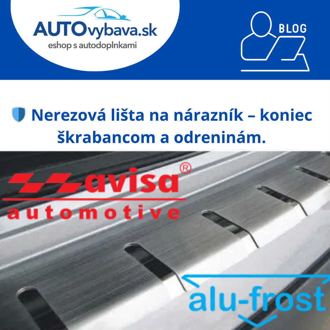 🛡️ Nerezová lišta na nárazník – koniec škrabancom a odreninám