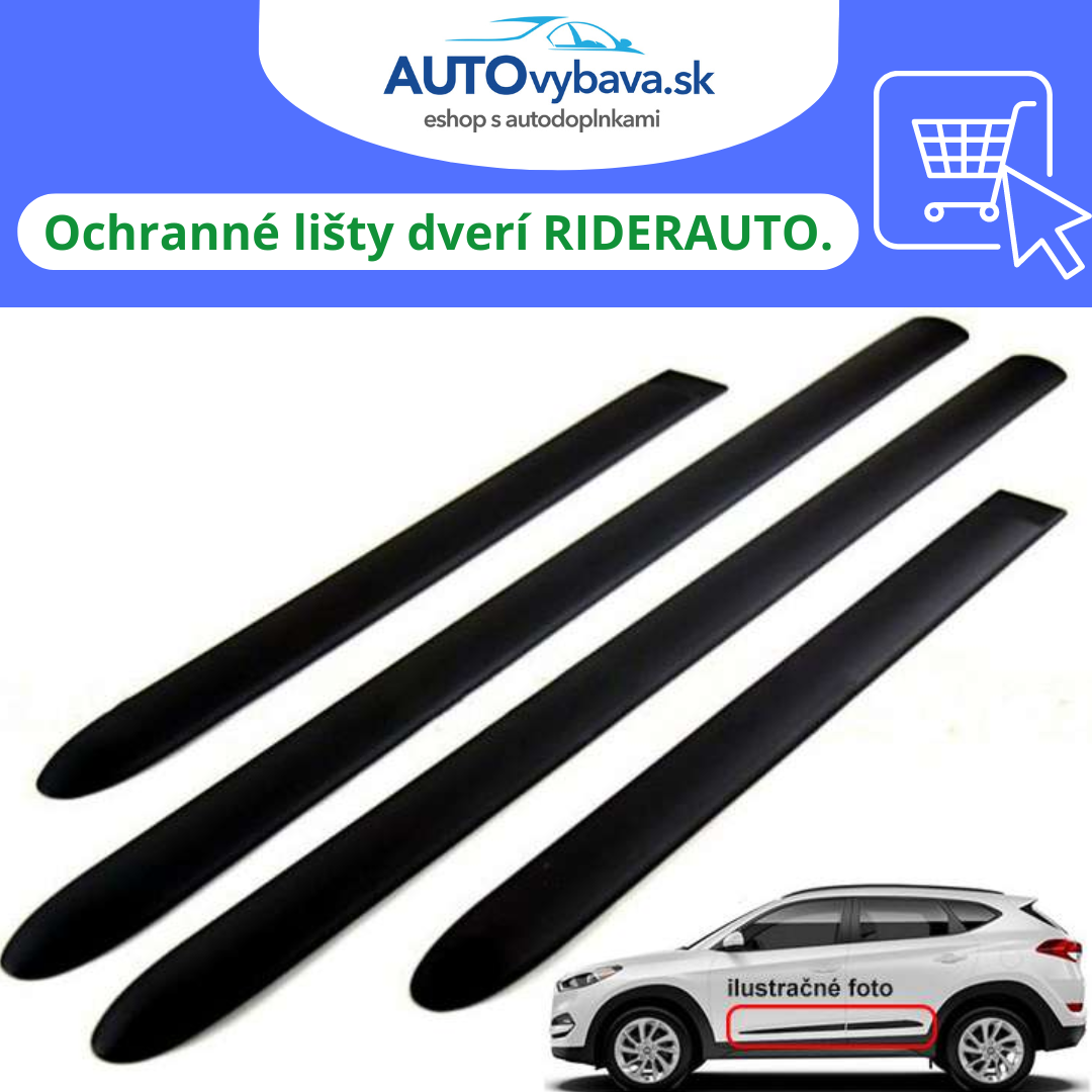 Plastové bočné lišty na dvere od RiderAuto: Ochráňte svoj automobil štýlovo a efektívne