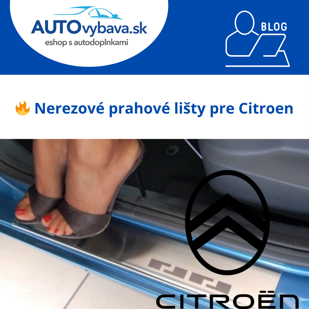 🚗 Nerezové prahové lišty Alufrost pre Citroën