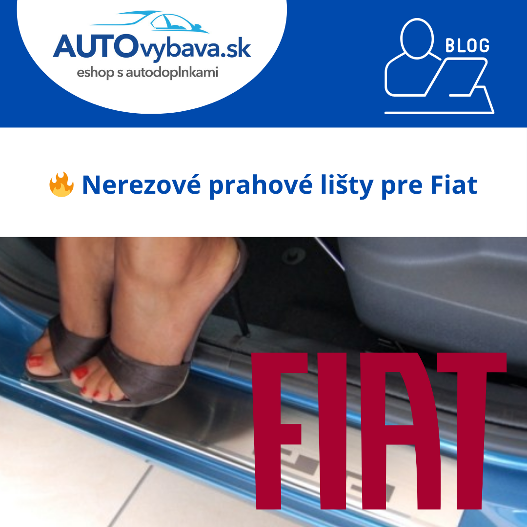 ✨ Nerezové prahové lišty Alufrost pre Fiat