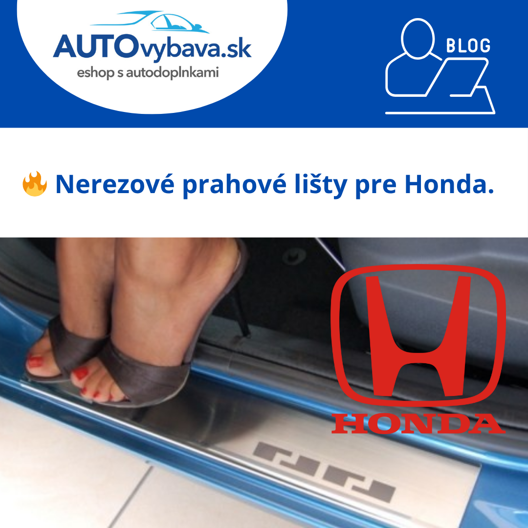 ⚙️ Nerezové prahové lišty Alufrost pre Honda