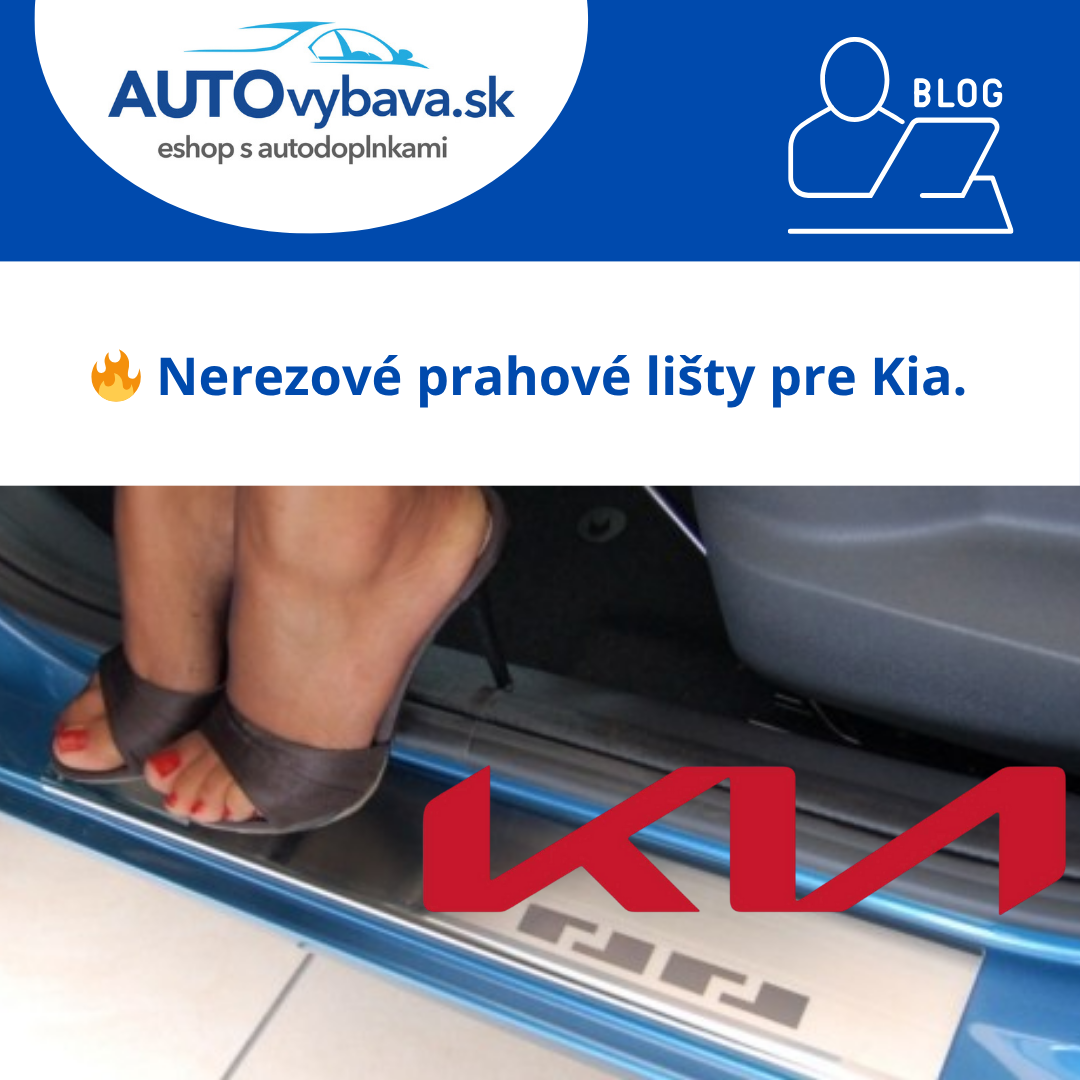 🚗 Nerezové prahové lišty Alufrost pre KIA