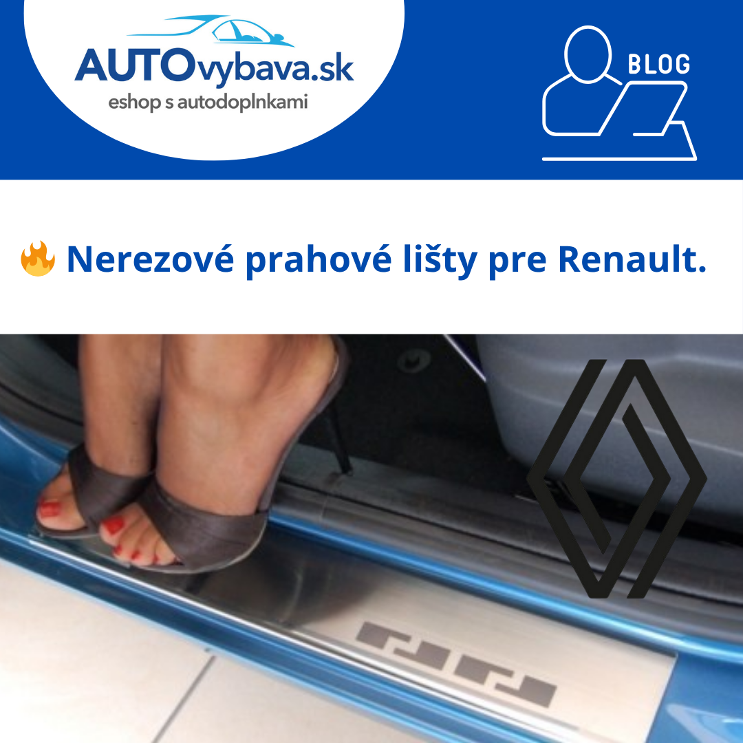 🔩 Nerezové prahové lišty Alufrost pre Renault