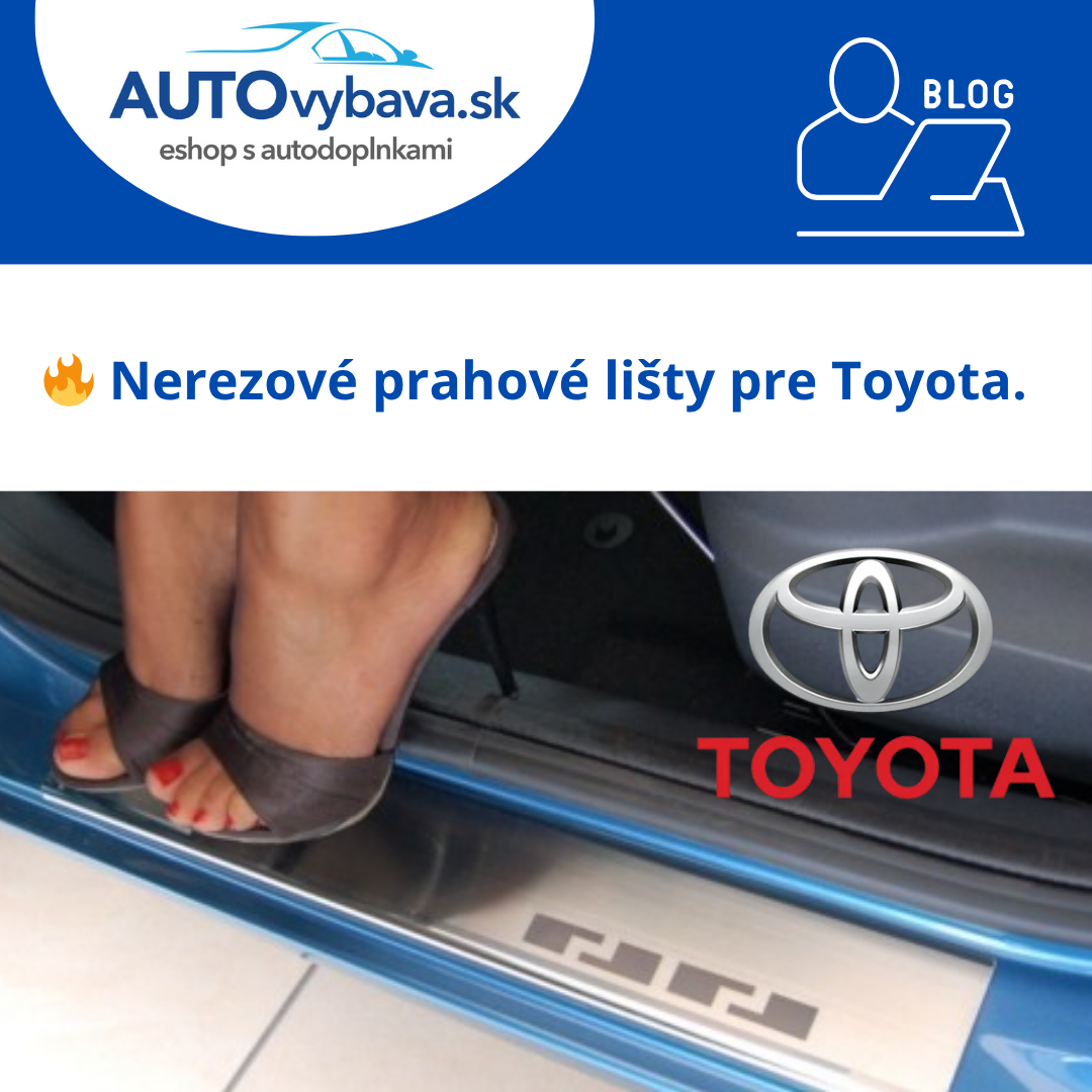 🚗 Nerezové prahové lišty Alufrost pre Toyota