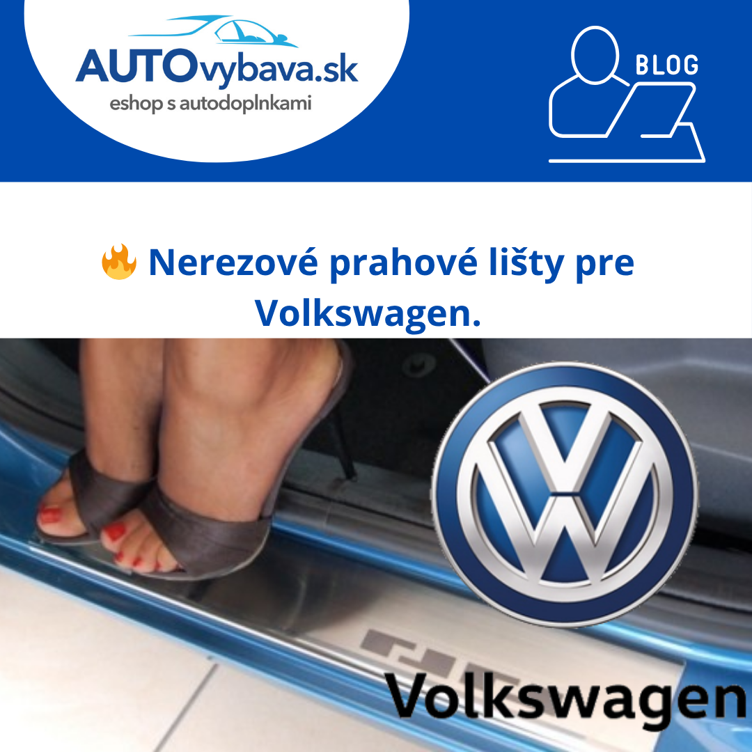 🚘 Nerezové prahové lišty Alufrost pre Volkswagen