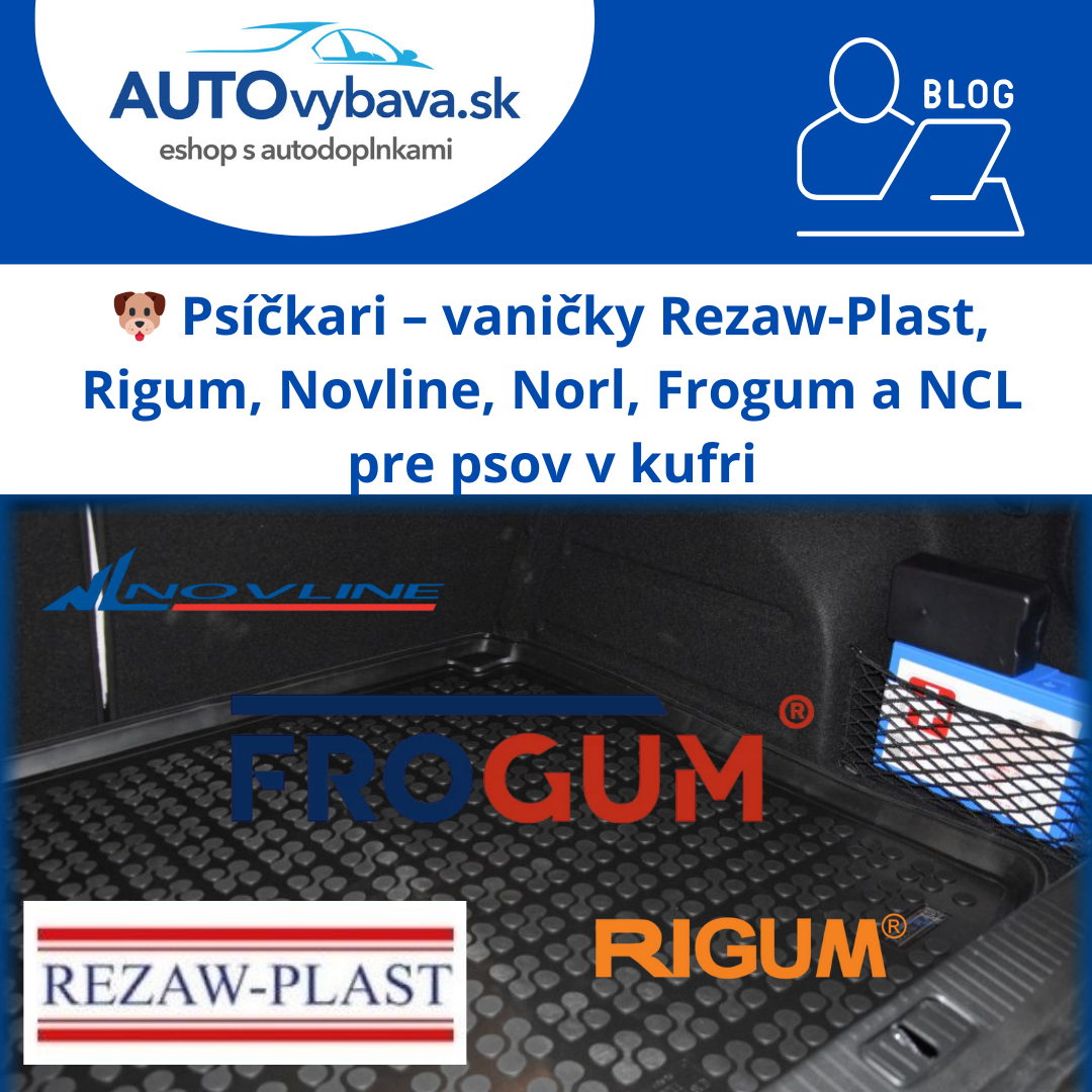🐶 Psíčkari – vaničky Rezaw-Plast, Rigum, Novline, Norl, Frogum a NCL pre psov v kufri