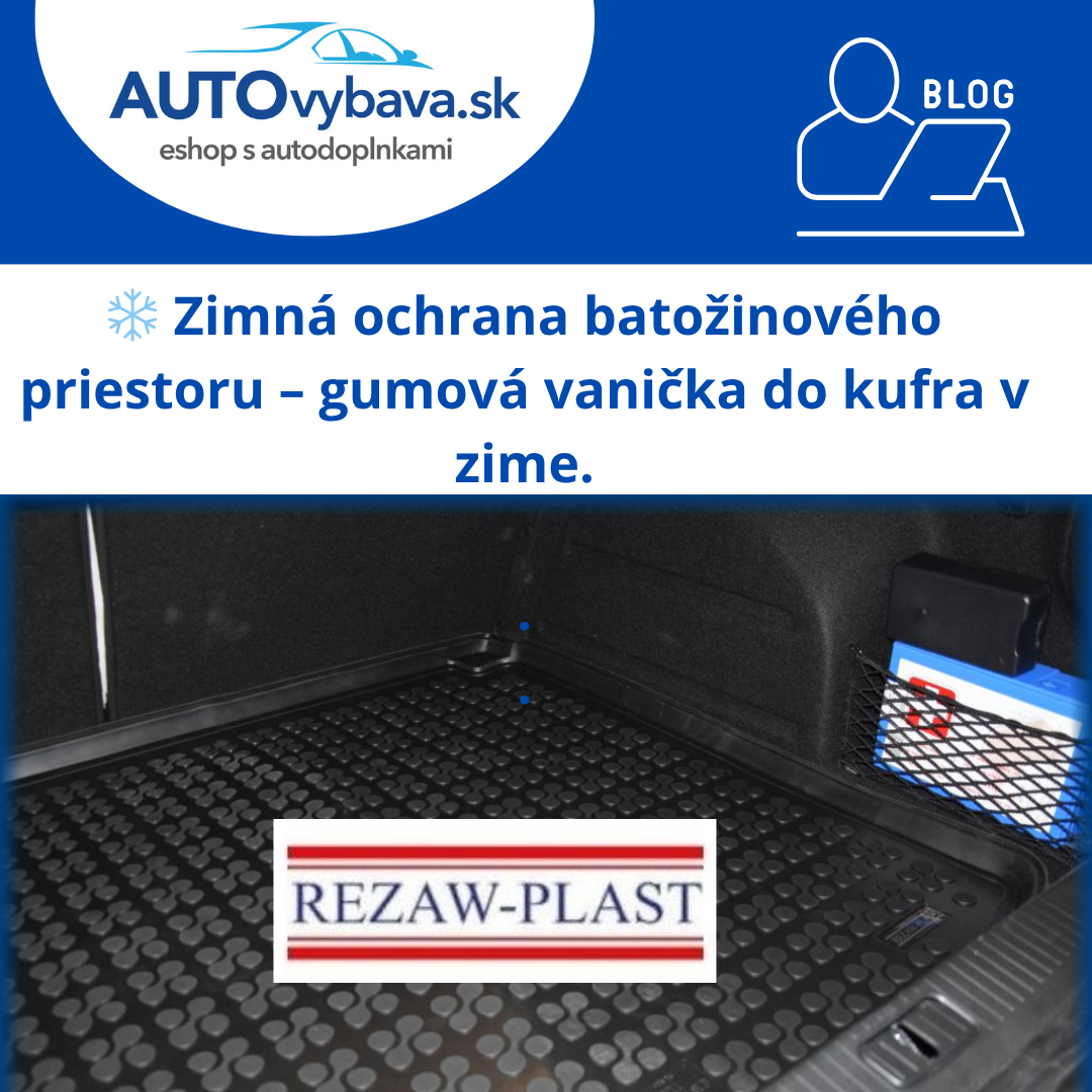 ❄️ Zimná ochrana batožinového priestoru – gumová vanička do kufra v zime