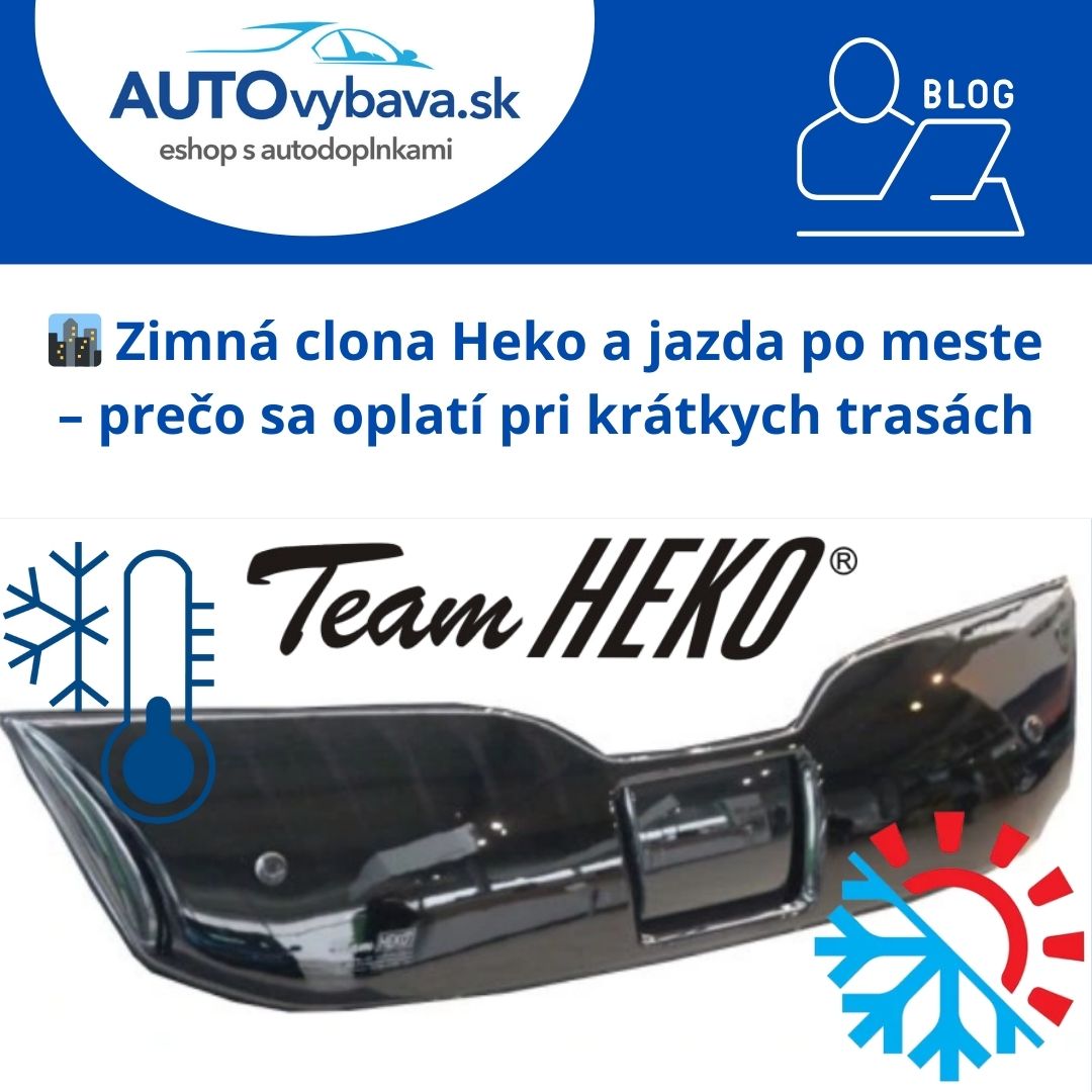 🏙️ Zimná clona Heko a jazda po meste – prečo sa oplatí pri krátkych trasách