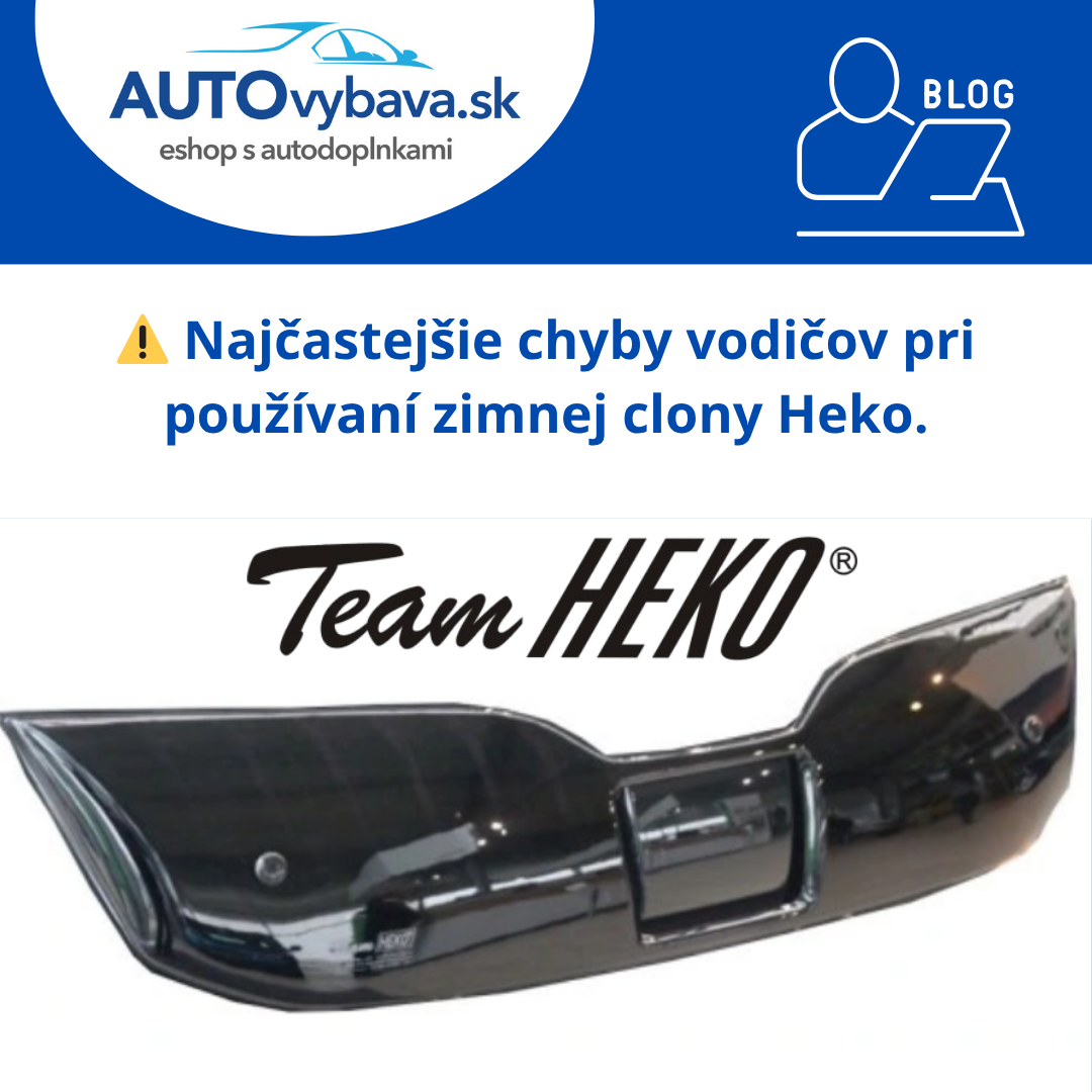 ⚠️ Najčastejšie chyby vodičov pri používaní zimnej clony Heko