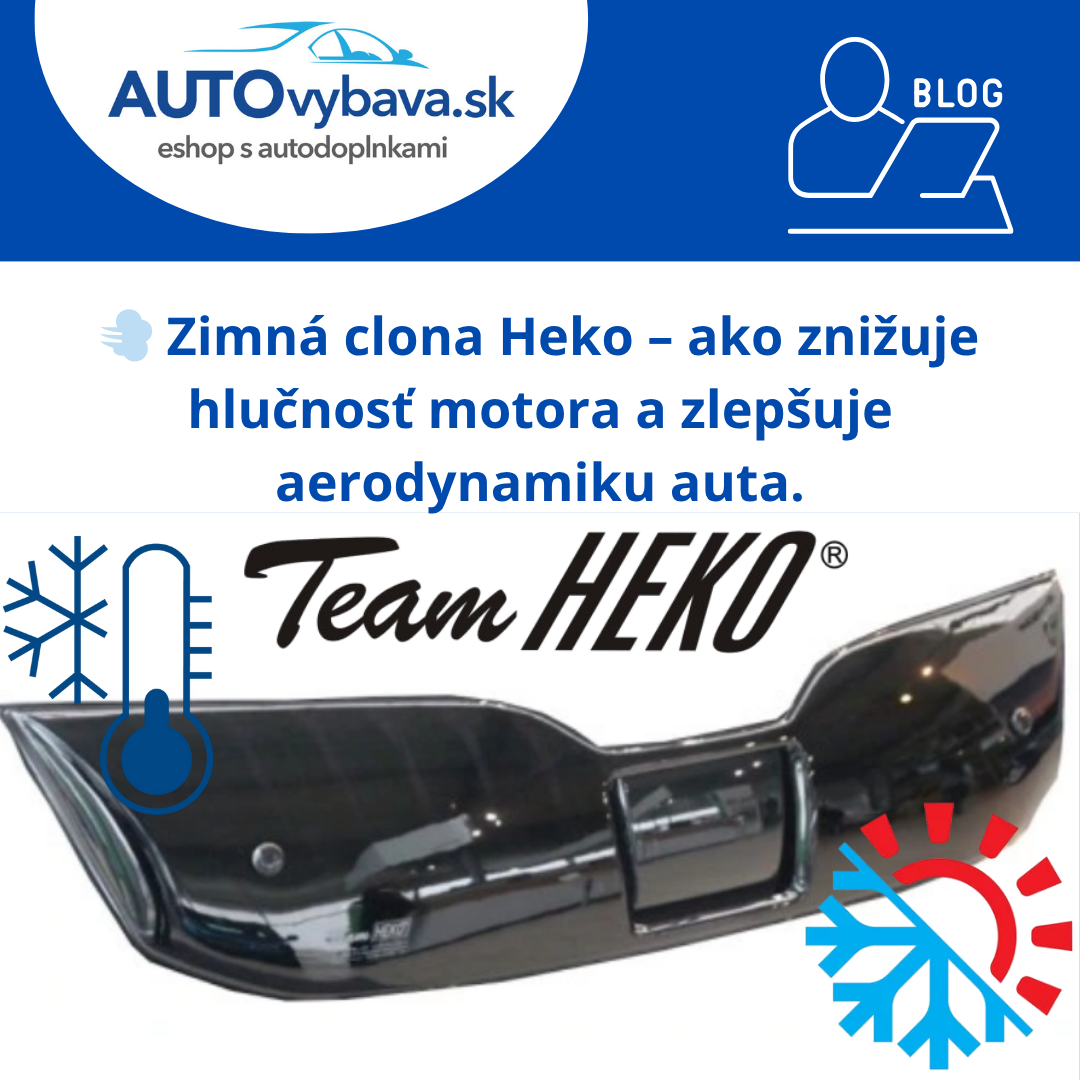 💨 Zimná clona Heko – ako znižuje hlučnosť motora a zlepšuje aerodynamiku auta