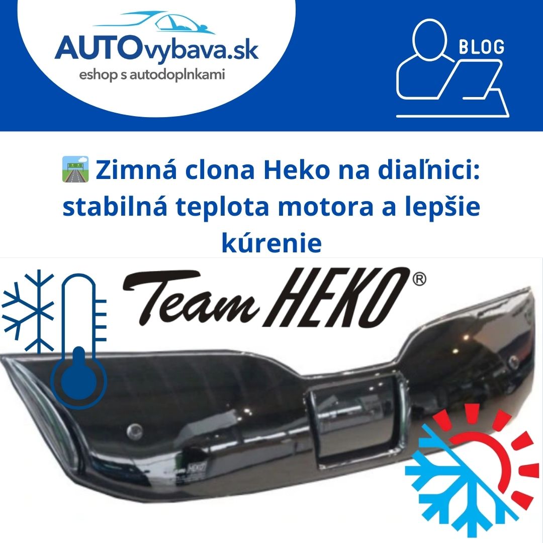 🛣️ Zimná clona Heko na diaľnici: stabilná teplota motora a lepšie kúrenie