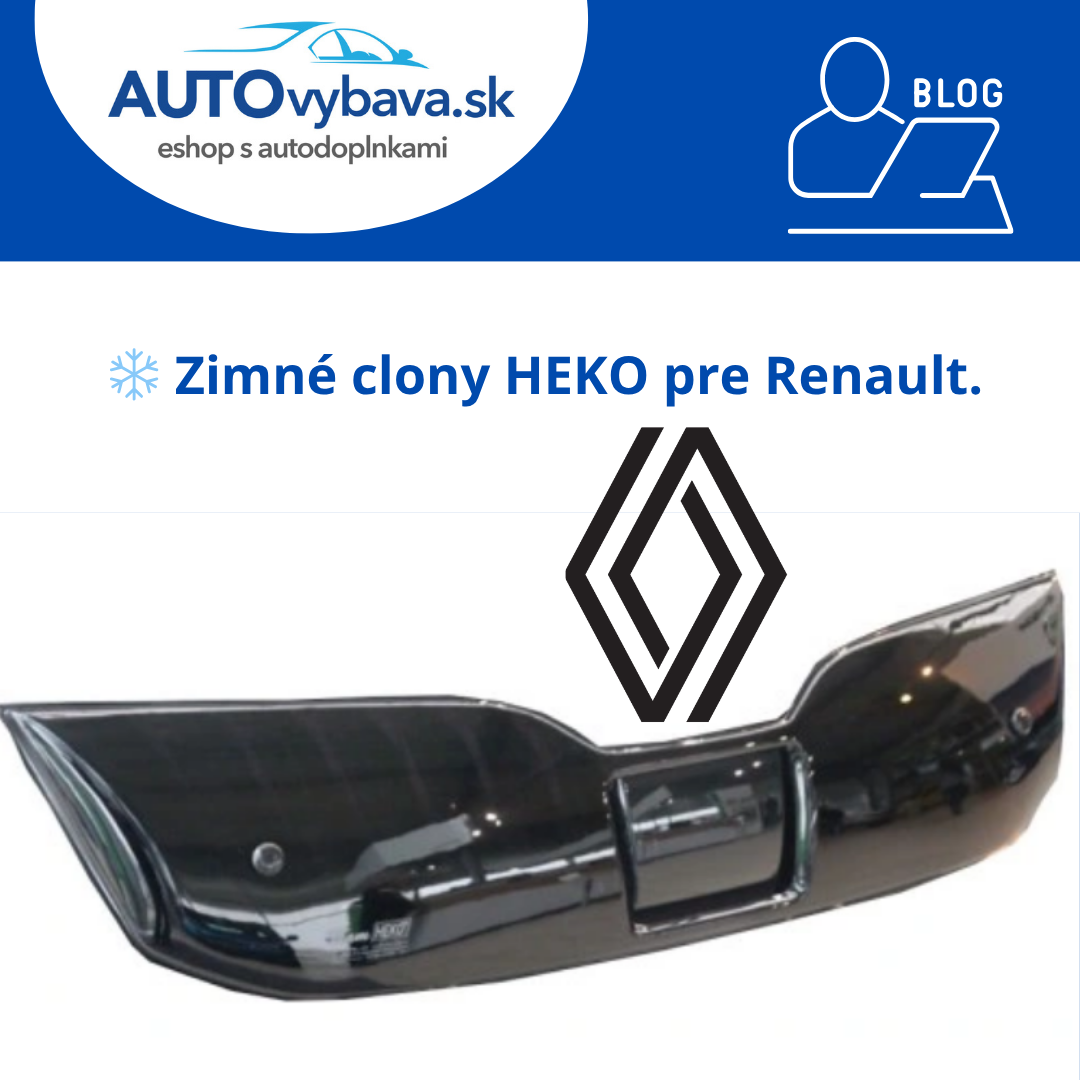 ❄️ Zimné clony na masku pre Renault