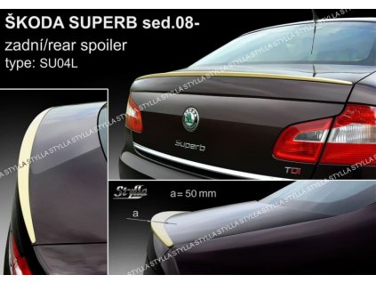 Spojler - Škoda SUPERB II. liftback  2008-2013 - SK-SU04L - 1