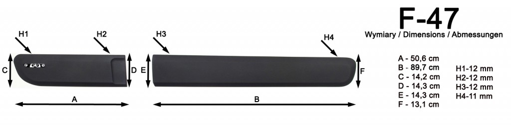 Riderauto Lišty dverí - Fiat PANDA  2012-