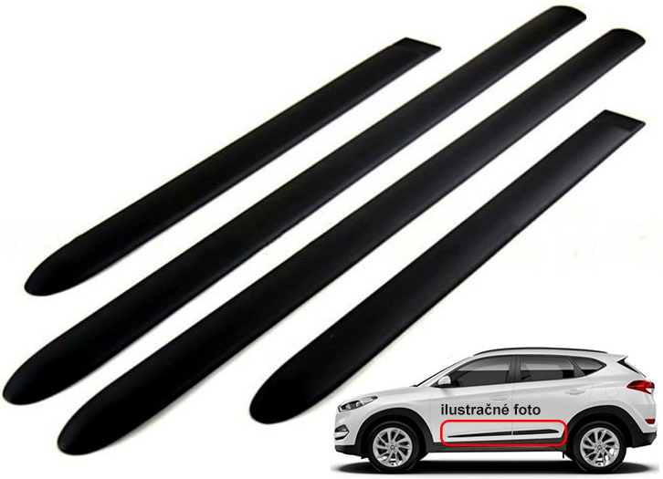 Riderauto Lišty dverí - Hyundai Santa Fe 2012-2018