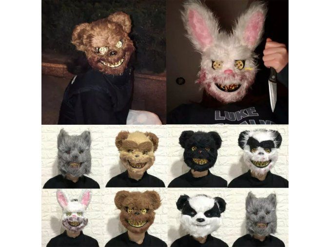 Halloweenská maska zvíře