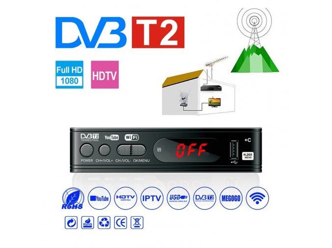 Set-top box DVB-T2 s WIFI