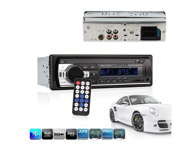 Autorádio Bluetooth, AUX, USB, SD