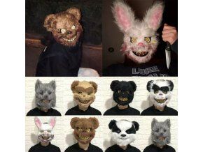 Halloweenská maska zvíře