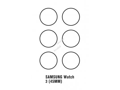 45mm Samsung Watch 3 folia na hodinky ochrana na hodinky