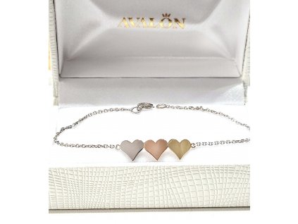 Náramok 3 srdiečka 3