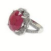 Rubínový dámsky prsteň