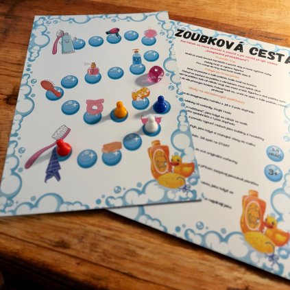 Učení hygieny cestovní zoubková hra