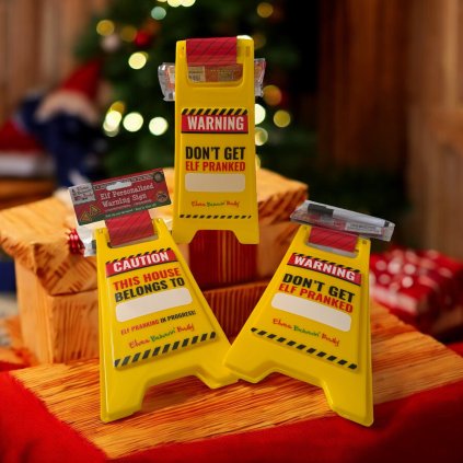 Zlobivý elf realistická cedule