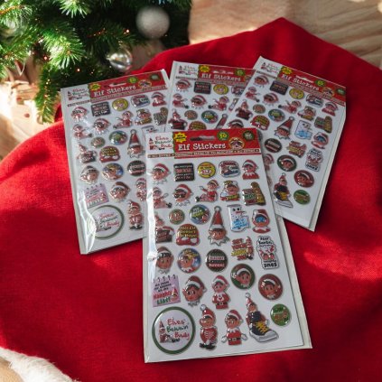 Zlobivý elf samolepky