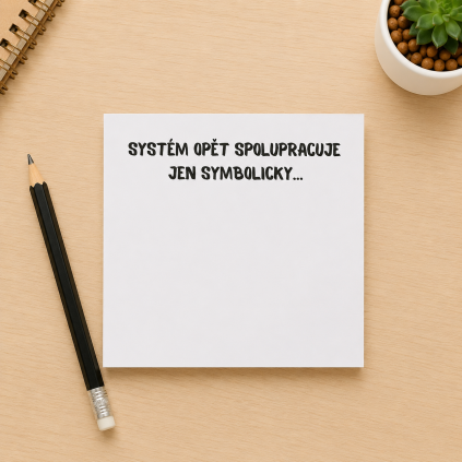 Samolepící bloček vtipný