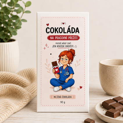 Dárek pro zdravotnici čokoláda