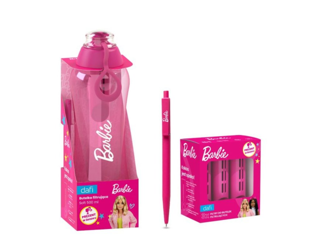 BARBIE Dafi SOFT 0.5 Filter Bottle Set Pink with 4 Filters