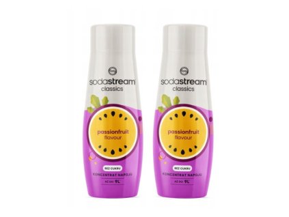 2× Sirup s příchutí mučenky Zero SodaStream 440 ml