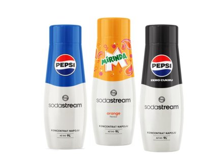 PEPSI + PEPSI MAX + MIRINDA SodaStream koncentráty