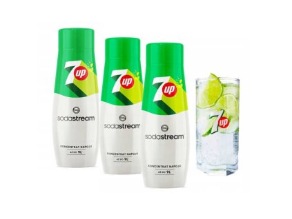 SODASTREAM 3 x 7UP 440 ml sirupe