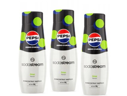 3x SodaStream Pepsi Max Limonka 440 ml