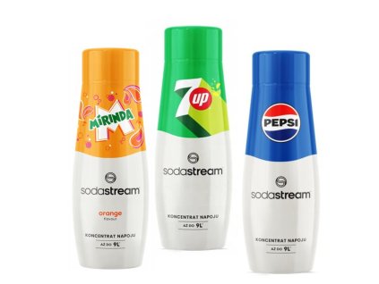 SodaStream Sirupe Pepsi + 7Up + Mirinda