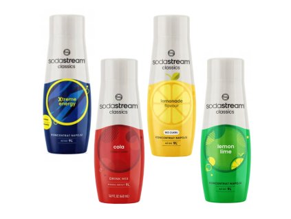 SODASTREAM COLA + ENERGY + LEMONADE ZERO + LEMON-LIME